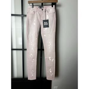 NWT BLK DNM Pink Distressed Jeans Size 26